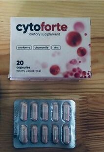 Treatment of cystitis with natural capsules Cyto Forte - review on the result of the application